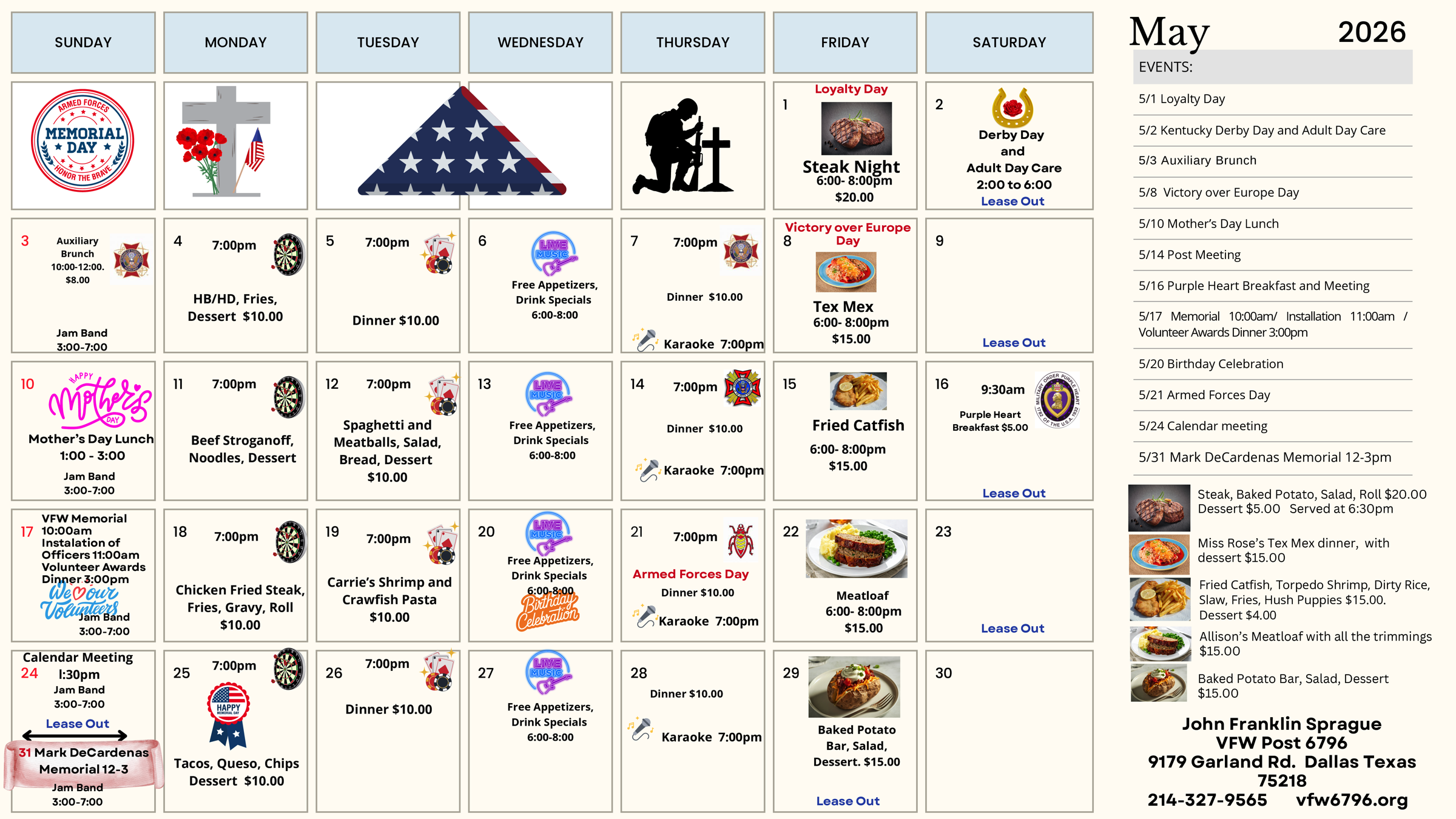 Monthly Calendar